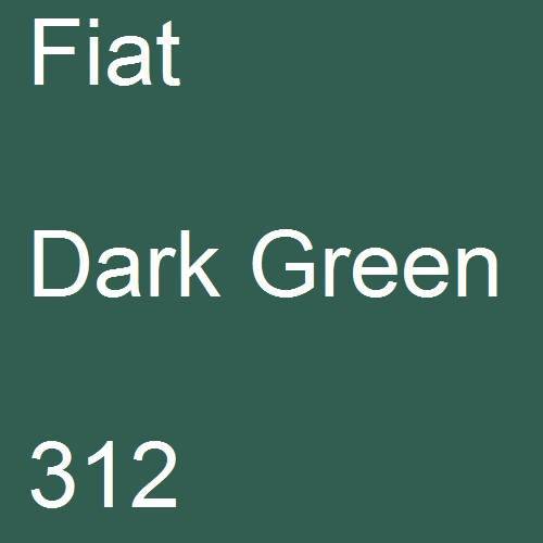 Fiat, Dark Green, 312.